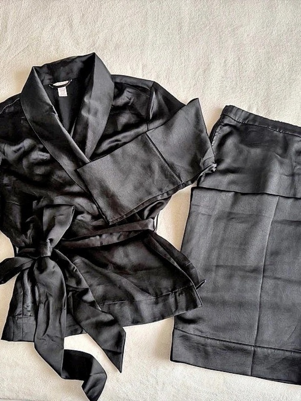 Victoria's Secret Satin Wrap Jacket & Pants Set Size XL NWT